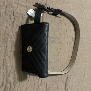 Steve Madden Black Quilted Crossbody Bag